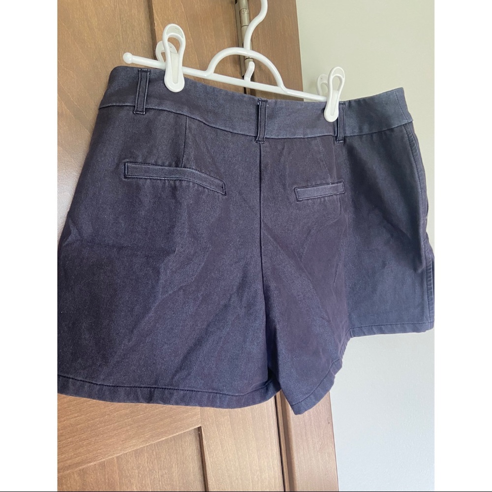 Elle Navy Blue Tailored Women's Shorts - Picture 5 of 6